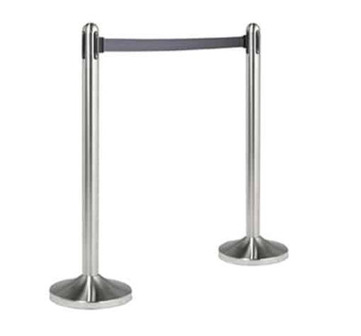 American Metalcraft RSRTGY Securit Barrier Post and Base System portable
