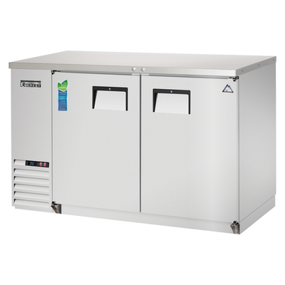 Everest Refrigeration EBB59-SS 57.75"W Two-Section Solid Door Back Bar Refrigerator