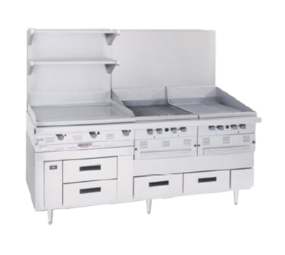 Garland GN17C92 92&quot;W Four Drawer Arctic Fire Refrigerator Base