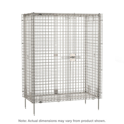 Metro Sec35S Super Erecta Security Unit Stationary Stainless Steel Finish 50-1/2"W