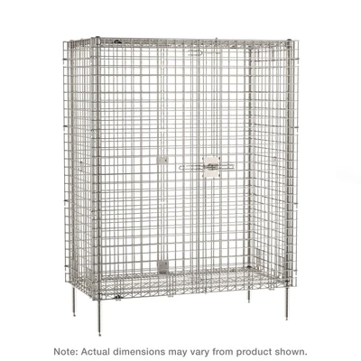Metro Sec35S Super Erecta Security Unit Stationary Stainless Steel Finish 50-1/2"W
