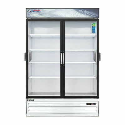 Everest Refrigeration EMSGR48C 53.13" W Two-Section Glass Door Reach-In Glass Door Chromatography Refrigerator