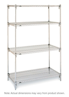 Metro A516C Super Adjustable Super Erecta Starter Shelving Unit 24"W Chrome Plated Finish