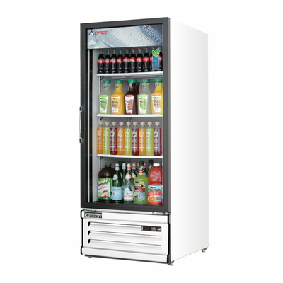 Everest Refrigeration EMGR10 24" W One-Section Reach-In Glass Door Merchandiser Refrigerator