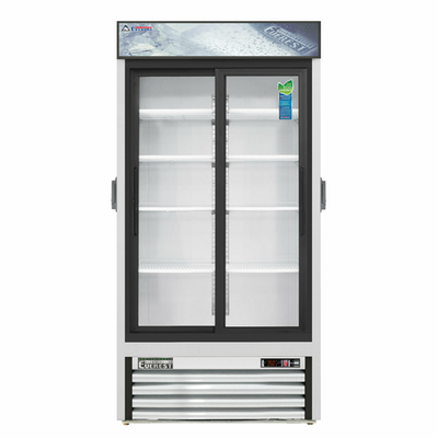 Everest Refrigeration EMGR33C 39.38&quot; W Two-Section Reach-In Glass Door Chromatography Refrigerator
