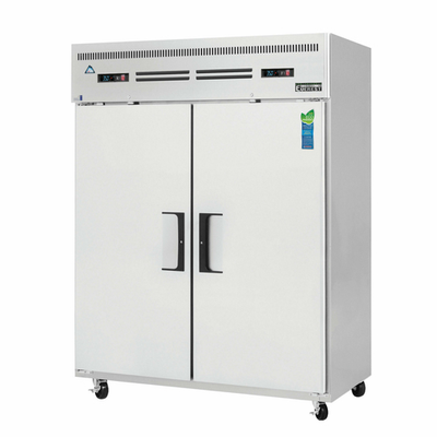 Everest Refrigeration ESWRF2 59" W Two-Section Solid Door Reach-In Dual Temperature Refrigerator/Freezer Combo
