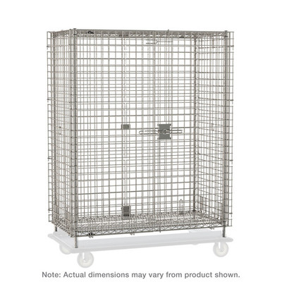 Metro Sec56S-Hd Super Erecta Security Unit Mobile Stainless Steel Finish 63-1/2"W