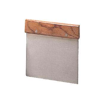 American Metalcraft DS6706 Dough Cutter and Scraper 6 Inches Wide Stainless Blade 6 Inches High Wooden Handle