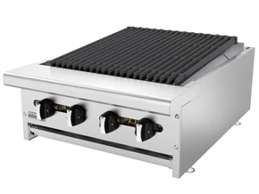 Asber AERB-24 24" W Natural Gas Countertop Charbroiler - 64,000 BTU