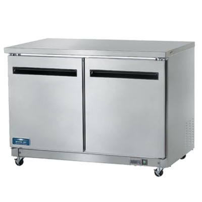 Arctic Air AUC48R 48.25" W Two-Section Solid Door Undercounter Refrigerated Work Top Counter