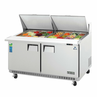 Everest Refrigeration EPBWR2 59.13" W Two-Section Two Door Sandwich Prep Table