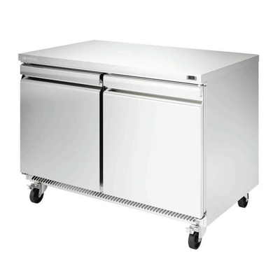 Infrico USA IUC-UC48R 48.13"W Two-Section Solid Door Undercounter Refrigerator