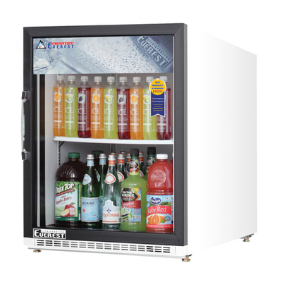 Everest Refrigeration EMGR5 25" W One-Section Reach-In Glass Door Reach-In Glass Door Merchandiser Refrigeration