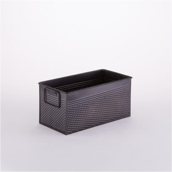 American Metalcraft BEVB6612 Black Galvanized Beverage Tub 12.25" x 6.25" x 6" H