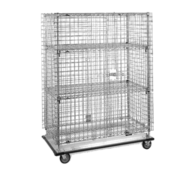 Metro Sec53Lc Super Erecta Security Unit Mobile 38-1/2"W Chrome Plated Finish