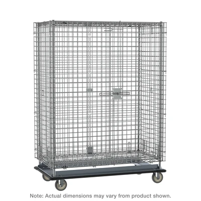 Metro Sec53Lc Super Erecta Security Unit Mobile 38-1/2"W Chrome Plated Finish