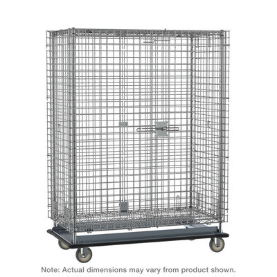 Metro Sec53Lc Super Erecta Security Unit Mobile 38-1/2"W Chrome Plated Finish