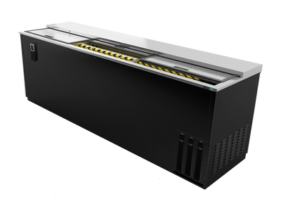 Asber ADBC-94 95.5" W Black Stainless Steel Bottle Cooler