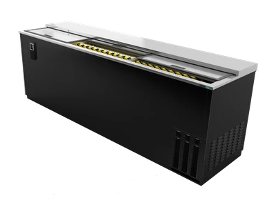 Asber ADBC-94 95.5" W Black Stainless Steel Bottle Cooler