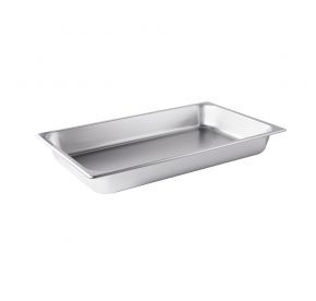 CAC China STPF-S25-2 Full Size 2.5" Deep 25 Ga. Stainless Steel Standard Solid Steam Pan (12 Each Per Case)