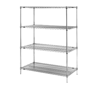 Metro 5A477C Super Adjustable Super Erecta Starter Shelving Unit 72"W Chrome Plated Finish