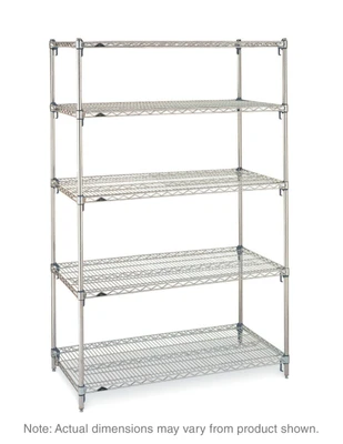 Metro 5A477C Super Adjustable Super Erecta Starter Shelving Unit 72"W Chrome Plated Finish