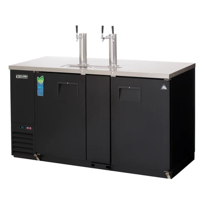 Everest Refrigeration EBD3-24 68"W Two-Section Solid Door Direct Draw Keg Refrigerator