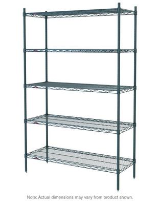 Metro 5N327K3 Super Erecta Starter Shelving Unit 30"W Metroseal 3 Epoxy-Coated Corrosion-Resistant Finish,