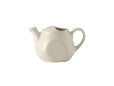Tuxton BET-1601 China Coffee Pot/Teapot 13 - 17 Oz. American White/Eggshell - 1 Dozen Per Case (1 Dozen)