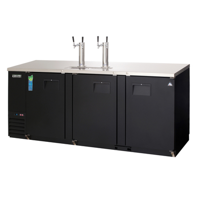 Everest Refrigeration EBD4-24 89.25"W Three-Section Solid Door Direct Draw Keg Refrigerator