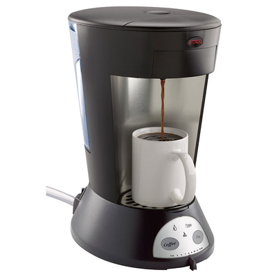 Bunn 35400.0009 Black Stainless Steel Commercial Pod Brewer - 120 Volts