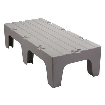 Cambro DRS48480 S-Series Dunnage Rack Solid Top 3000 Lbs. Load Capacity 48"W Speckled Gray