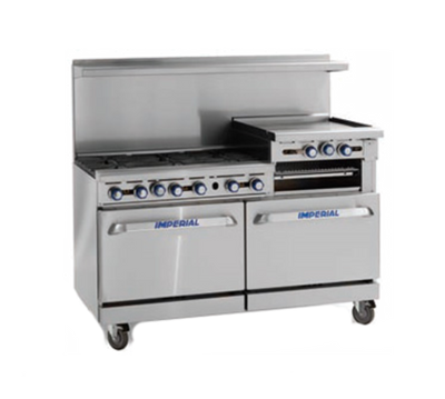 Imperial IR-6-G24 NG 60" Natural Gas Pro Series Restaurant Range - 302,000 BTU
