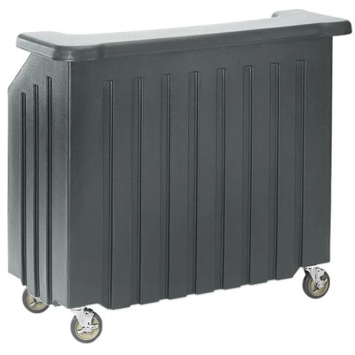 Cambro BAR540191 54" Cambar Granite Gray Portable Bar with Removable 5-Bottle Speed Rail