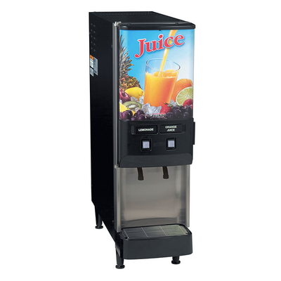 Bunn 37900.0001 JDF-2S Silver Series 2-Flavor Cold Beverage System - 120 Volts