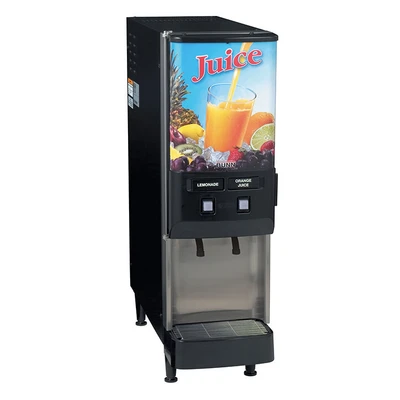 Bunn 37900.0001 JDF-2S Silver Series 2-Flavor Cold Beverage System - 120 Volts