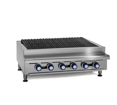 Imperial IRB-36 36" Gas Countertop Charbroiler - 90,000 BTU