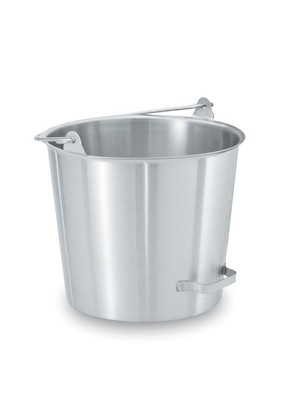 Vollrath 58161 14 3/4 qt Tapered Stainless Pail