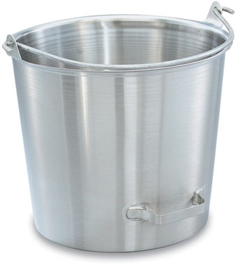 Vollrath 58161 14 3/4 qt Tapered Stainless Pail