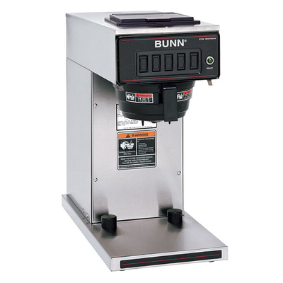 Bunn 23001.0040 3.9 Gallon/Hour Stainless Steel CW15-TC Thermal Carafe Coffee Automatic Brewer - 120 Volts 1370 Watts