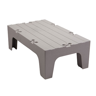 Cambro DRS36480 S-Series Dunnage Rack Solid Top 1500 Lbs. Load Capacity 36&quot;W Speckled Gray