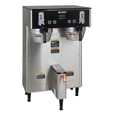 Bunn 34600.0000 18.9 Gal/Hour Stainless Steel DUAL TF DBC BrewWISE ThermoFresh Coffee Brewer - 120/240V, 6600 Watts