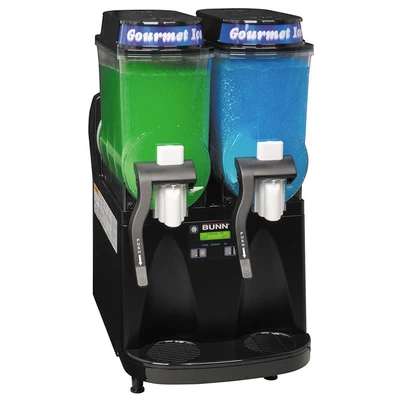 Bunn 58000.0010 Ultra NX Black Double 3 Gallon Frozen Slushy Machine - 120 Volts