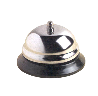 American Metalcraft CB338 3.38" Nickel Plated Stainless Steel Call Bell
