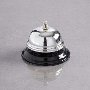 American Metalcraft CB338 3.38" Nickel Plated Stainless Steel Call Bell