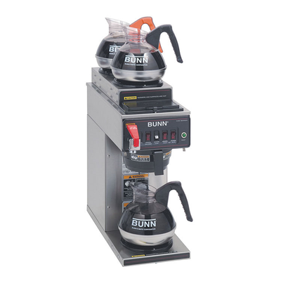 Bunn 12950.0213 3.9 Gallon 3 Warmers CWTF15-3 Plastic Funnel Coffee Brewer - 120 Volts