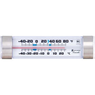 San Jamar THDLRFG 1-1/4 x 4-3/4 x 3/4" Escali Refrigerator/Freezer Thermometer