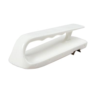 San Jamar 1178902 6-1/2" x 2-1/2" Stainless Steel White Cutting Board Refinisher