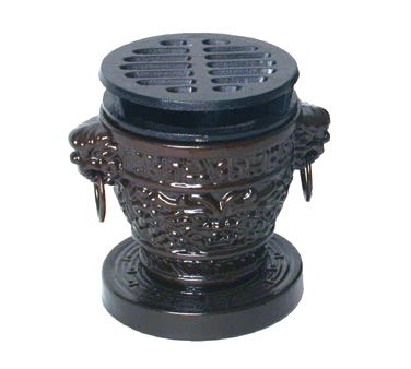 Town 51336 3-3/4" Top Dia. x 4-3/4"H Aluminum Hibachi Stove Set - 1 Set
