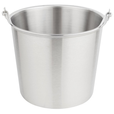 Vollrath 58160 14-3/4 qt Tapered Stainless Pail